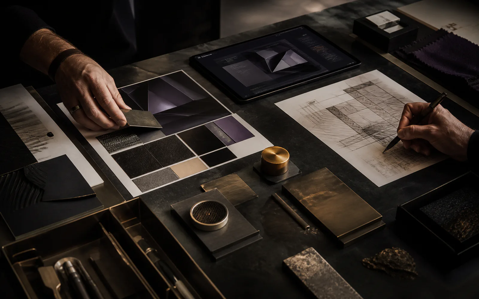 AXIS studio process: materials, prototyping and digital design